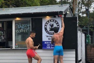 Wash. coffee shop employs shirtless male baristas