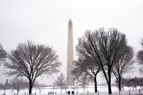 Winter storm system moves out of DC area, leaving freezing temps and bitter winds behind