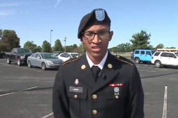 Soldier surprises his mom at Indiana school