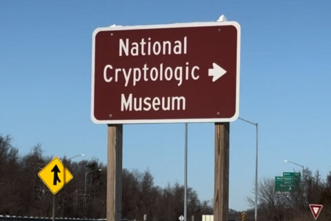 A street sign for the National Cryptologic Museum