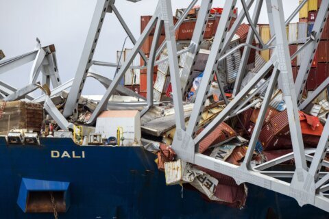 Salvage crews have begun removing containers from the ship that collapsed Baltimore’s Key bridge