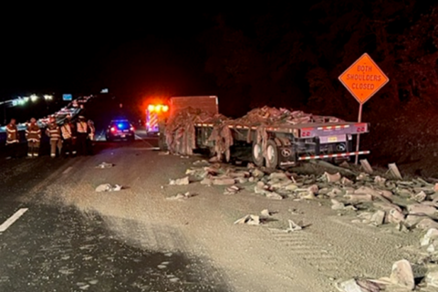 Tractor-trailer crash on I-95 kills driver, causing hours of traffic delays, police say